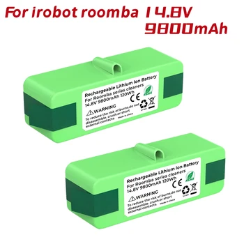 18650 Литиево-йонна батерия 14,8 В 9800 mah, съвместима с перезаряжаемыми литиеви батерии iRobot Roomba 700 серия 800 770 880