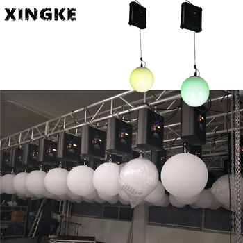 2 бр./лот, сватбена украса, Dmx led топка-сфера, 3d led цветен кинетичен лампа за сцена банкетного зала
