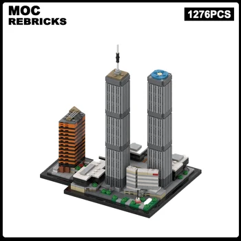 MOC Модерна градска научно-техническа сграда, строителни блокове на 