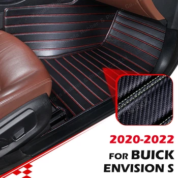 Обичай Подложки, изработени от Въглеродни влакна за Buick Envision S 2020 2021 2022, Carpeted floor, за краката, Аксесоари за интериор на Автомобила