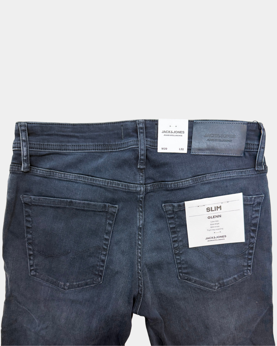 Jack & Jones Glenn Slim farkut siniharmaa – W29/L32, uusi