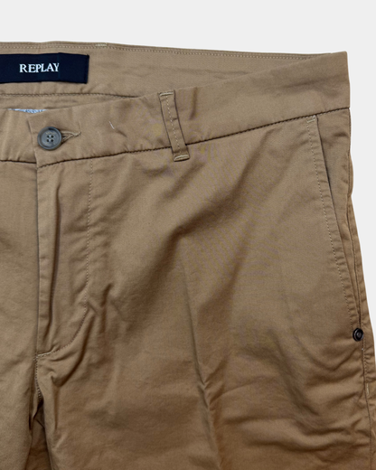 Replay chino-shortsit beige – koko 34, uusi