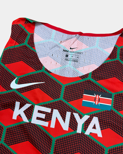 Nike AeroSwift Kenya juoksusinglet – punainen, naisten XL, uusi hintalapuin