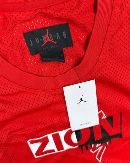 Jordan Zion mesh-pelipaita, punainen, koko M – uusi, hintalappu kiinni