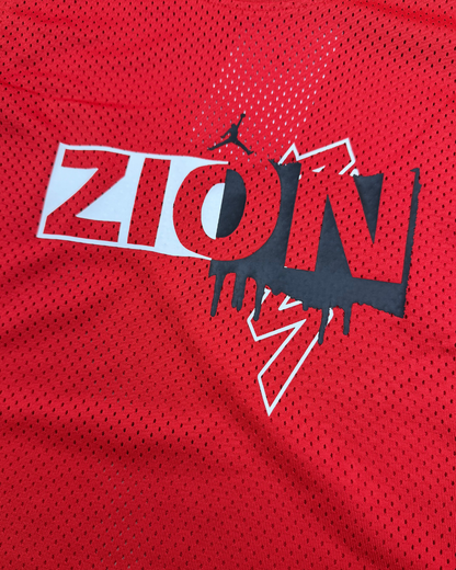Jordan Zion mesh-pelipaita, punainen, koko M – uusi, hintalappu kiinni