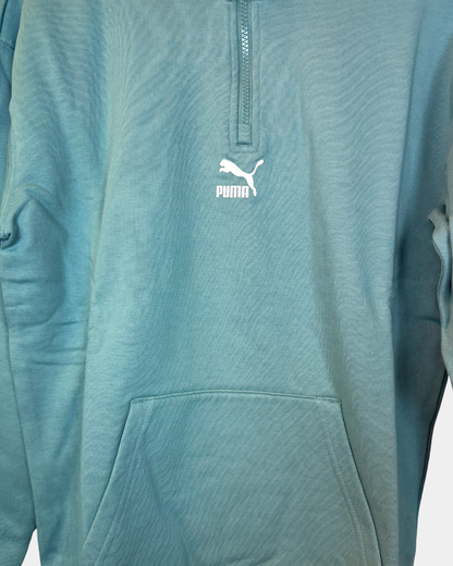 Puma Classics Half-Zip Crew TR collegepaita, siniharmaa, koko S