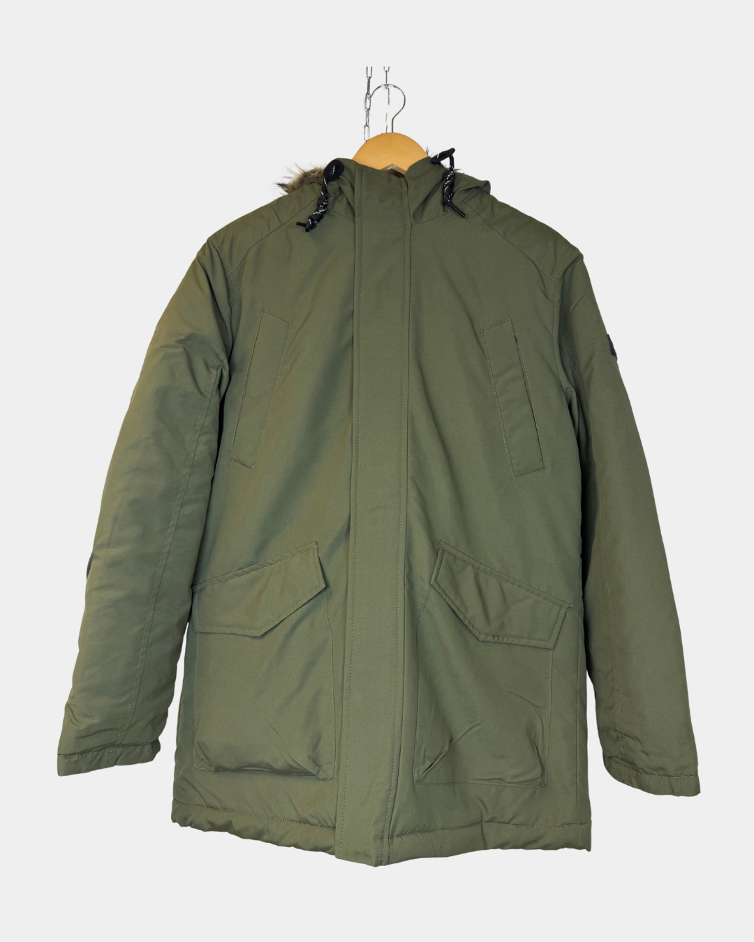 Jack & Jones JWHGREAT Parka takki oliivinvihreä – S, uusi