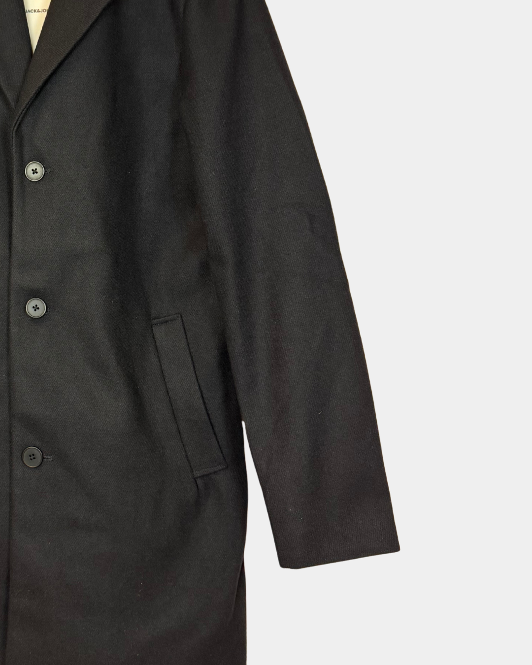 Jack & Jones JWHMORTEN Wool Coat, tummansininen, koko S – uusi