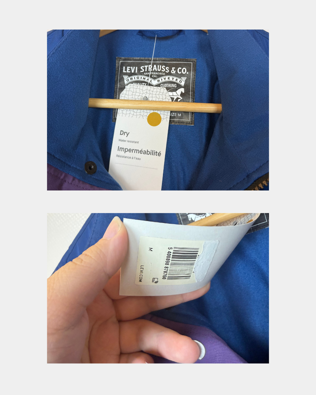 Levi's takki sininen – M, uusi