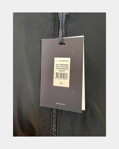 Tommy Hilfiger Recycled Bomber -takki, musta, koko XXL – uusi