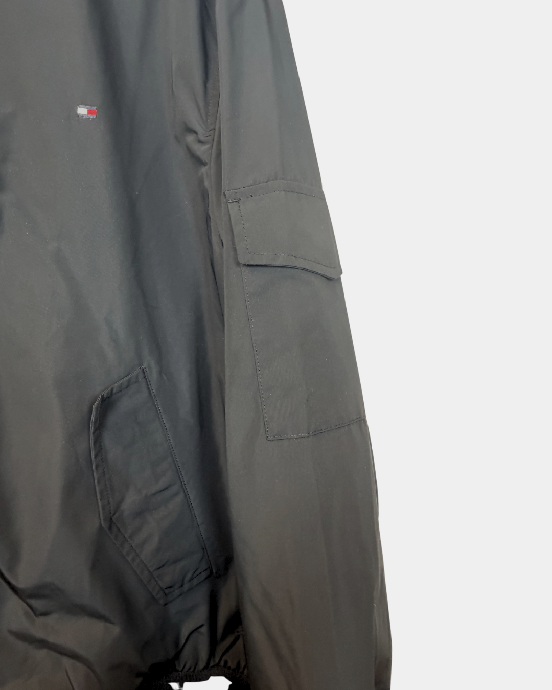 Tommy Hilfiger Recycled Bomber -takki, musta, koko XXL – uusi