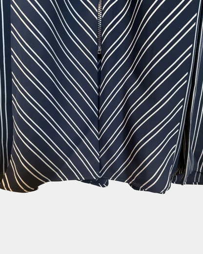 Ted Baker Elissie -midimekko, tummansininen raita, koko 1 (UK 8 / EU 36)