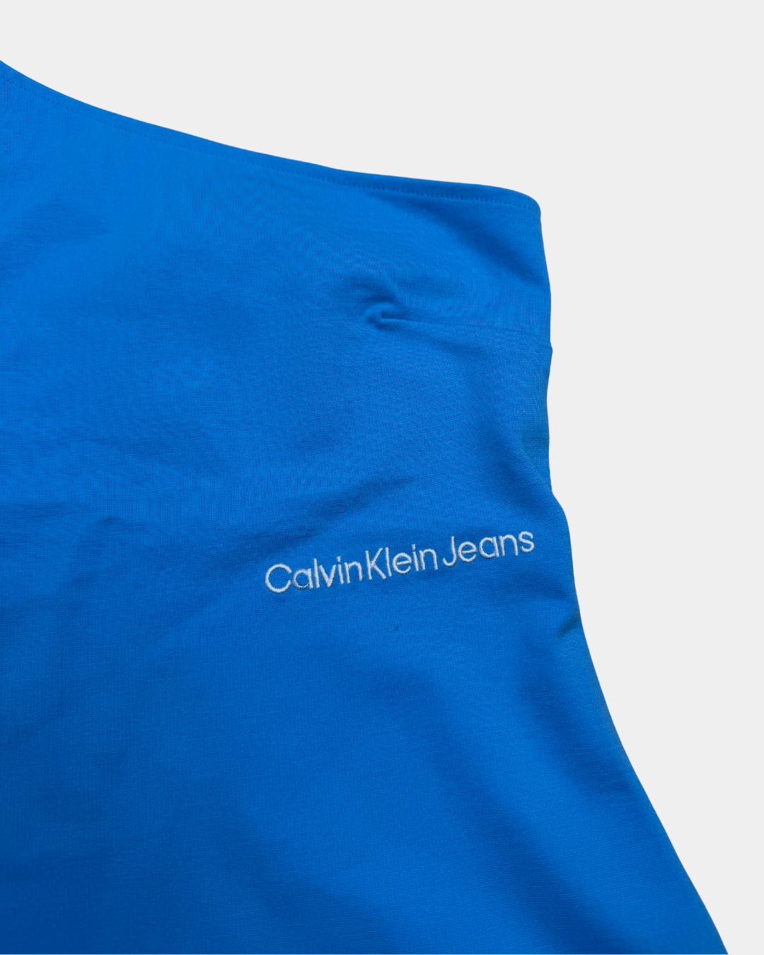 Calvin Klein Jeans one-shoulder mekko sininen – koko S, uusi