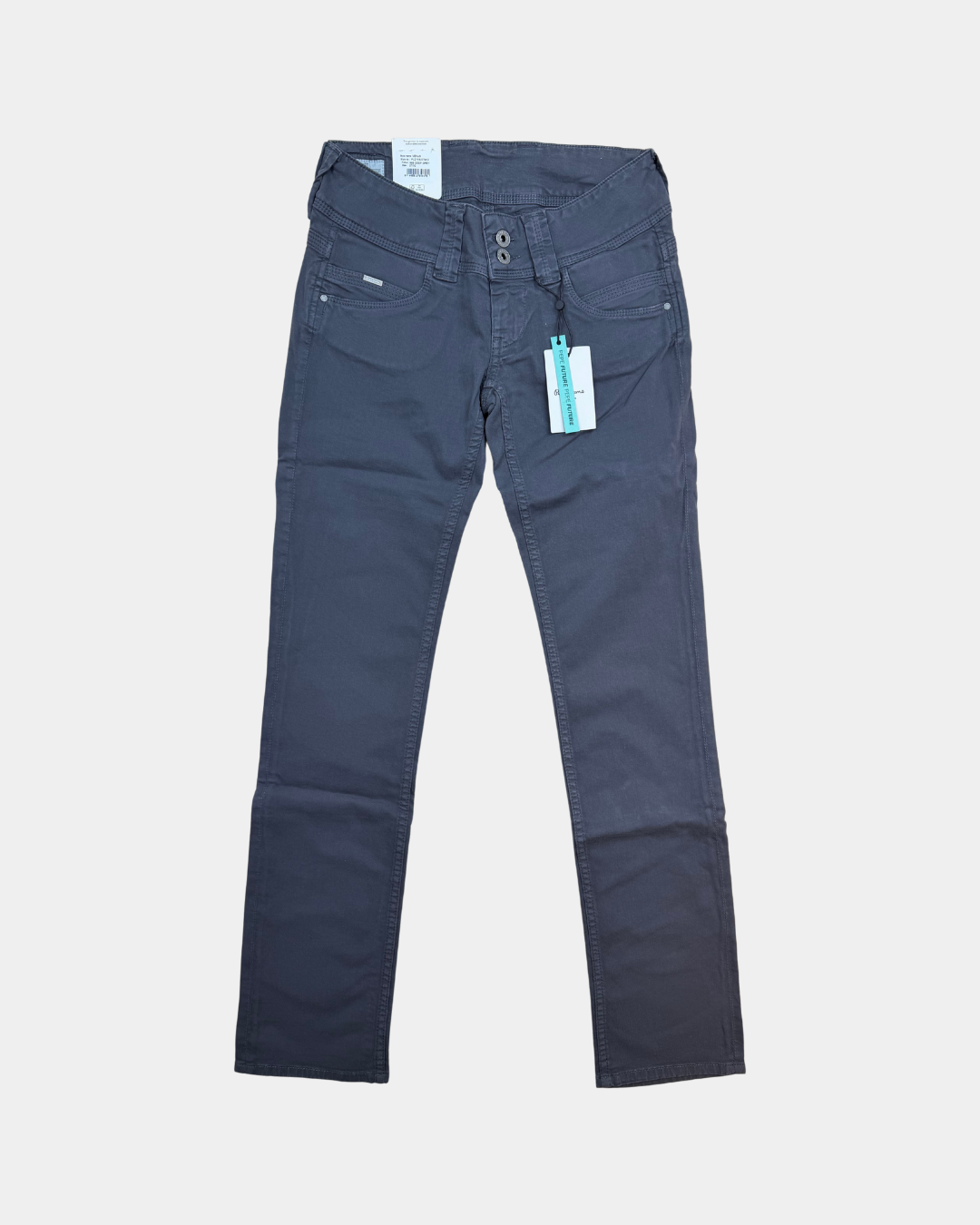 Pepe Jeans Venus naisten housut tummanharmaa – W27/L32, uusi