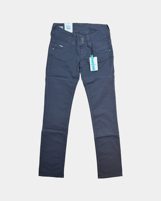 Pepe Jeans Venus naisten housut tummanharmaa – W27/L32, uusi