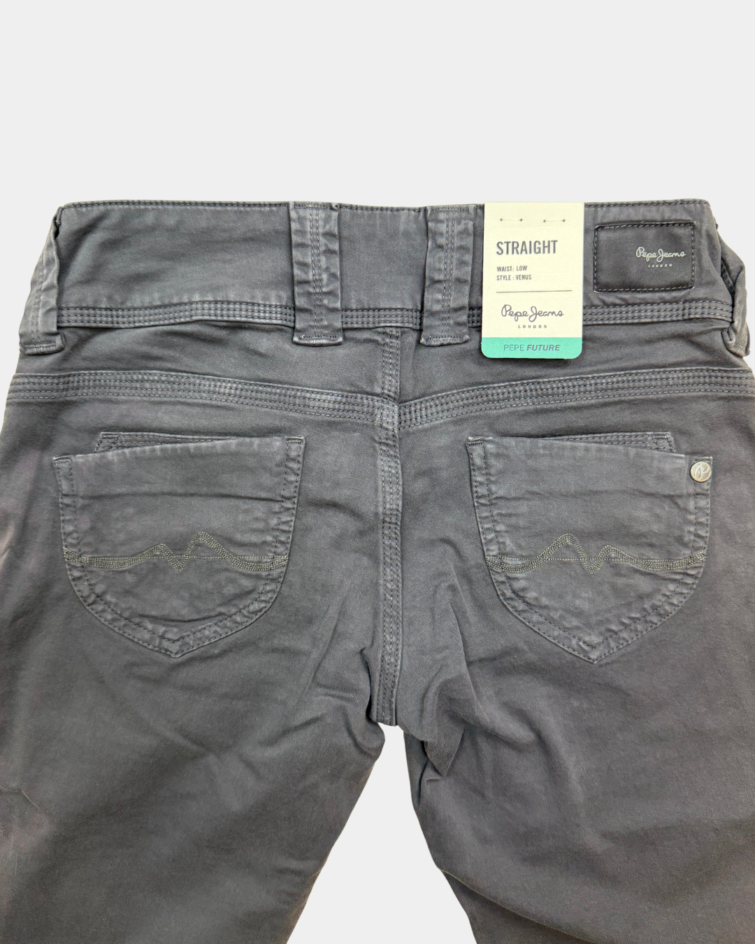 Pepe Jeans Venus naisten housut tummanharmaa – W27/L32, uusi
