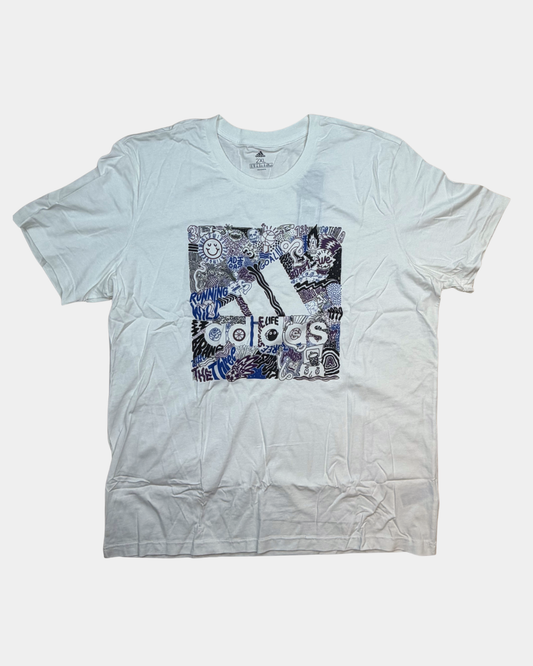 Adidas Graphic Tee – valkoinen / 2XL
