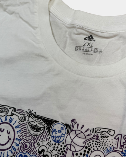 Adidas Graphic Tee – valkoinen / 2XL